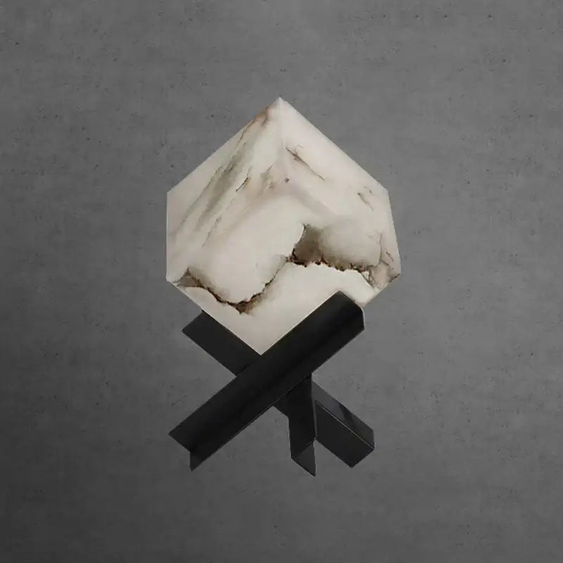 Marble Cube Table Lamp
