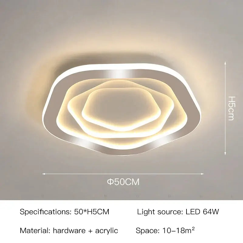 Gold Ironware LED Ceiling Chandelier