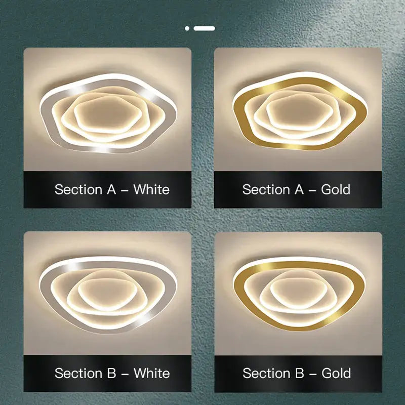 Gold Ironware LED Ceiling Chandelier