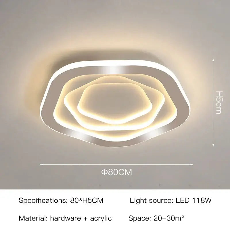 Gold Ironware LED Ceiling Chandelier