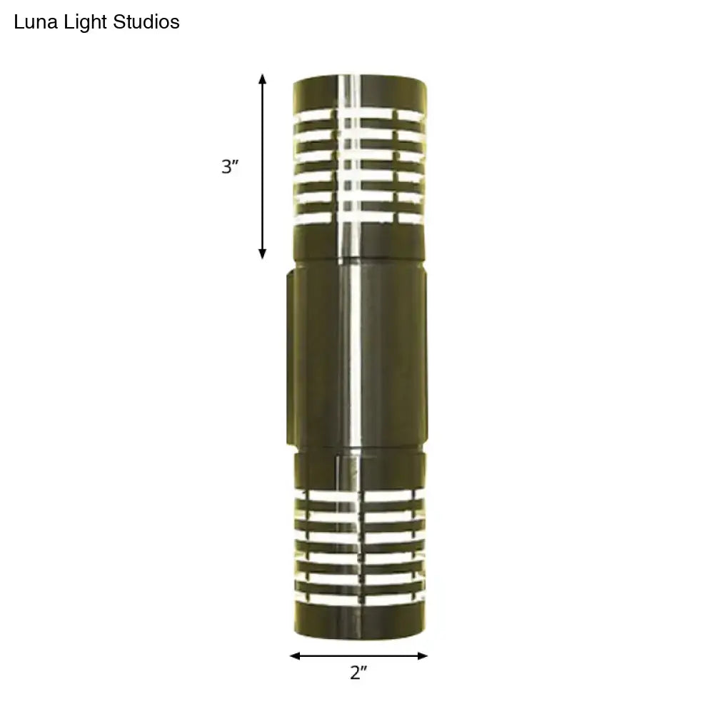 Chrome Industrial Wall Sconce