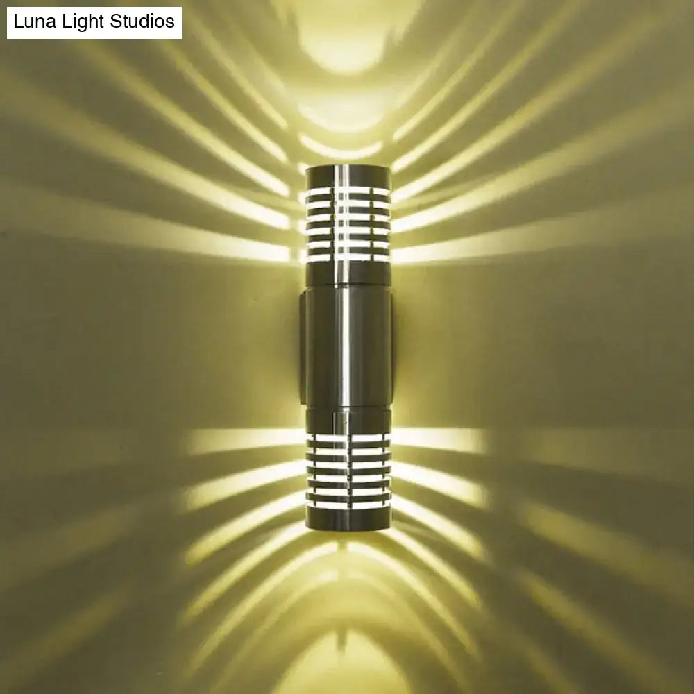 Chrome Industrial Wall Sconce