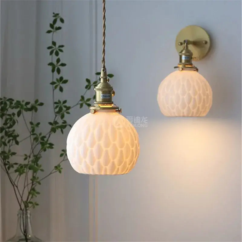 Brass Honeycomb Wall Sconce
