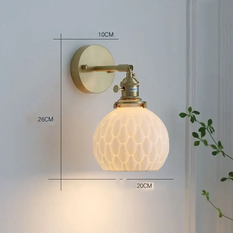 Brass Honeycomb Wall Sconce
