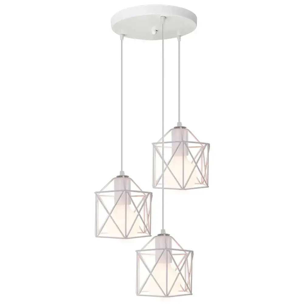 Black Cage Pendant Light Nordic Industrial Style