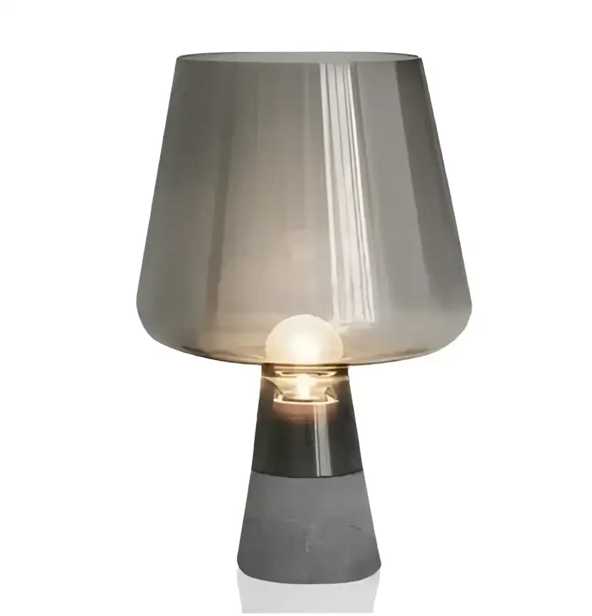 Smoked Glass Cement Lamp