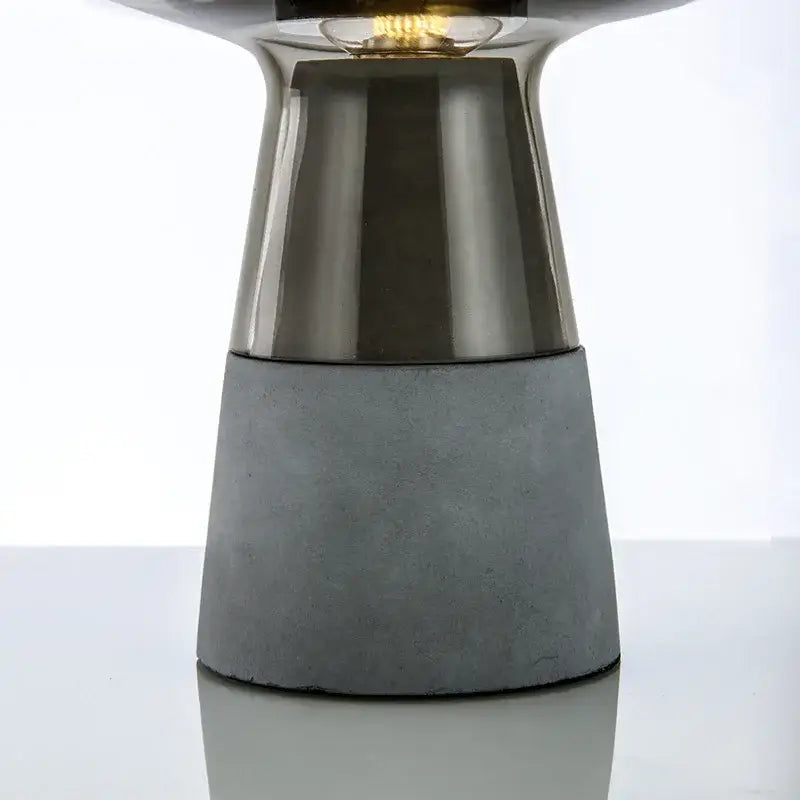 Smoked Glass Cement Lamp