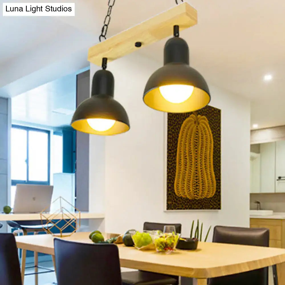 White Wood Island Pendant