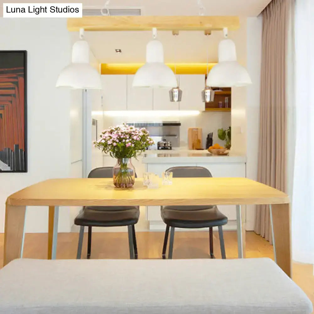 White Wood Island Pendant