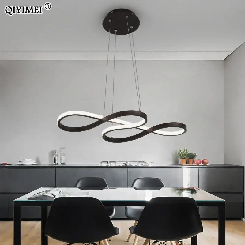 Gold Infinity LED Pendant