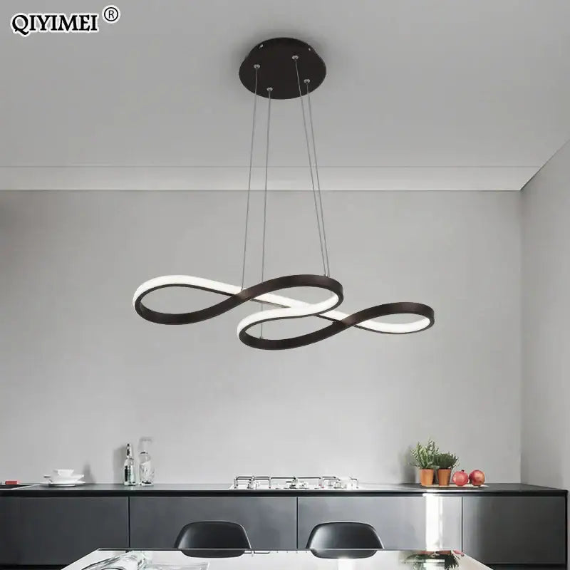 Gold Infinity LED Pendant