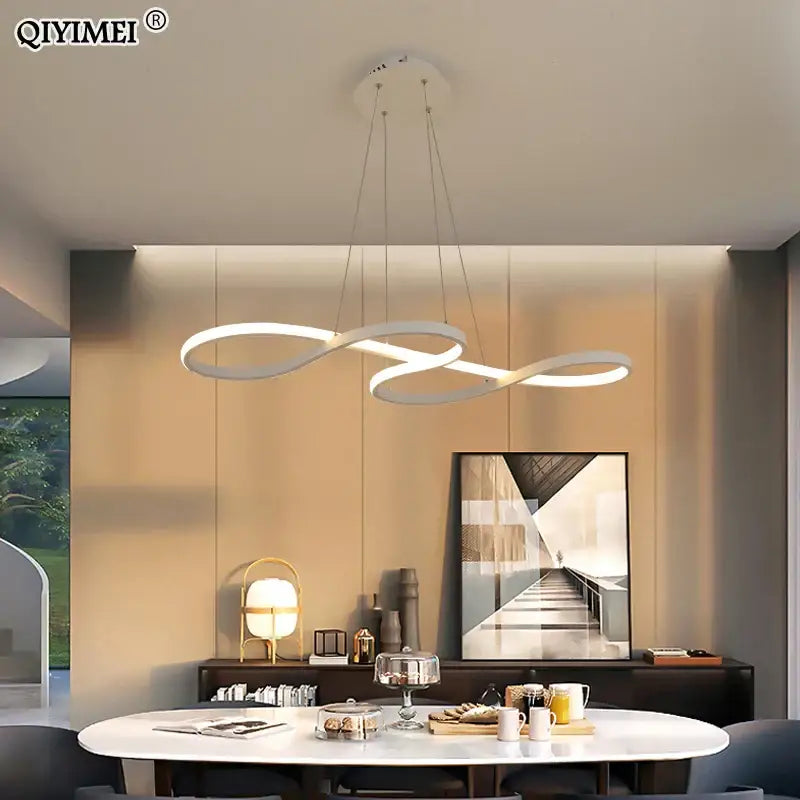 Gold Infinity LED Pendant