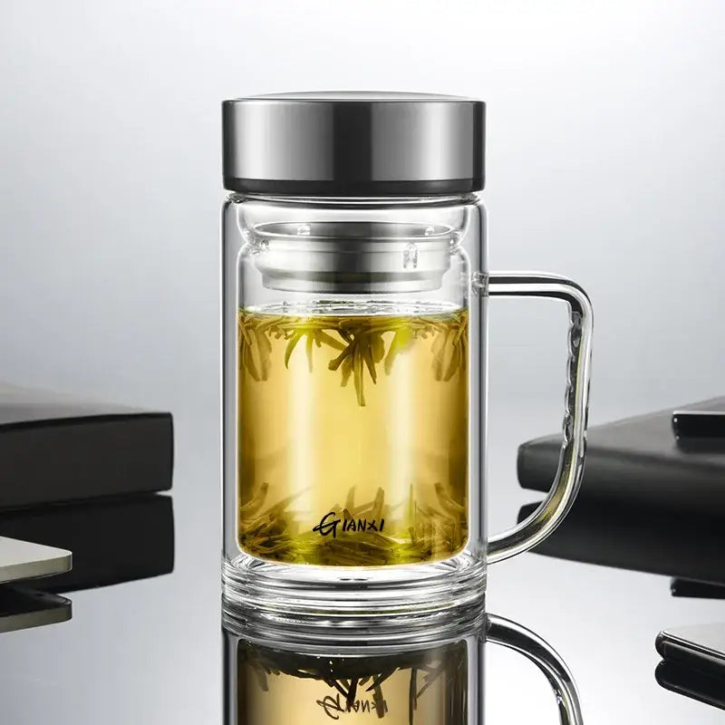 Glass Tea Cup with Filter