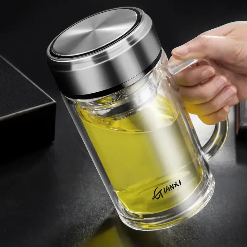 Glass Tea Cup with Filter