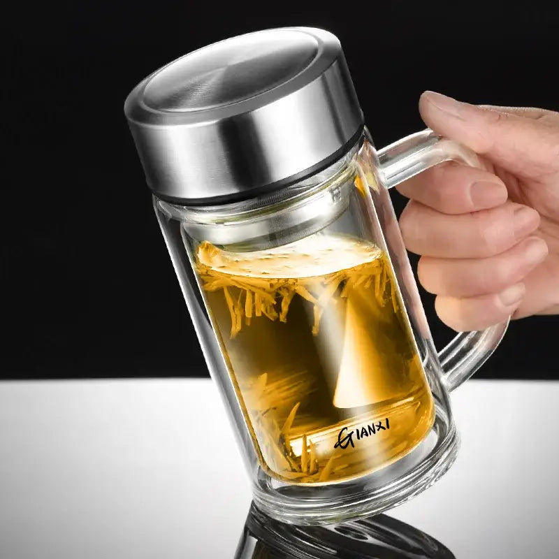 Glass Tea Cup with Filter