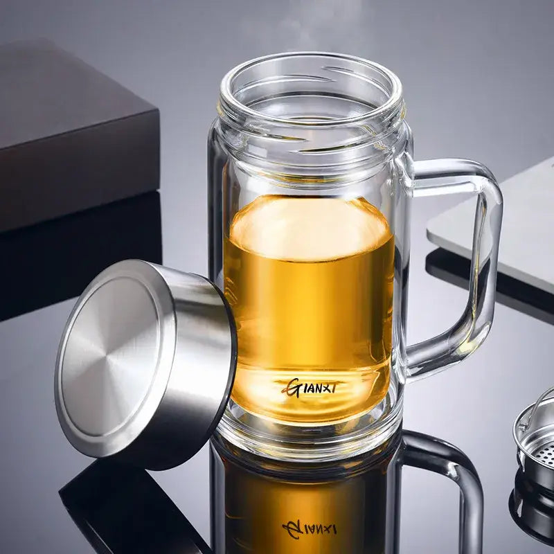 Glass Tea Cup with Filter
