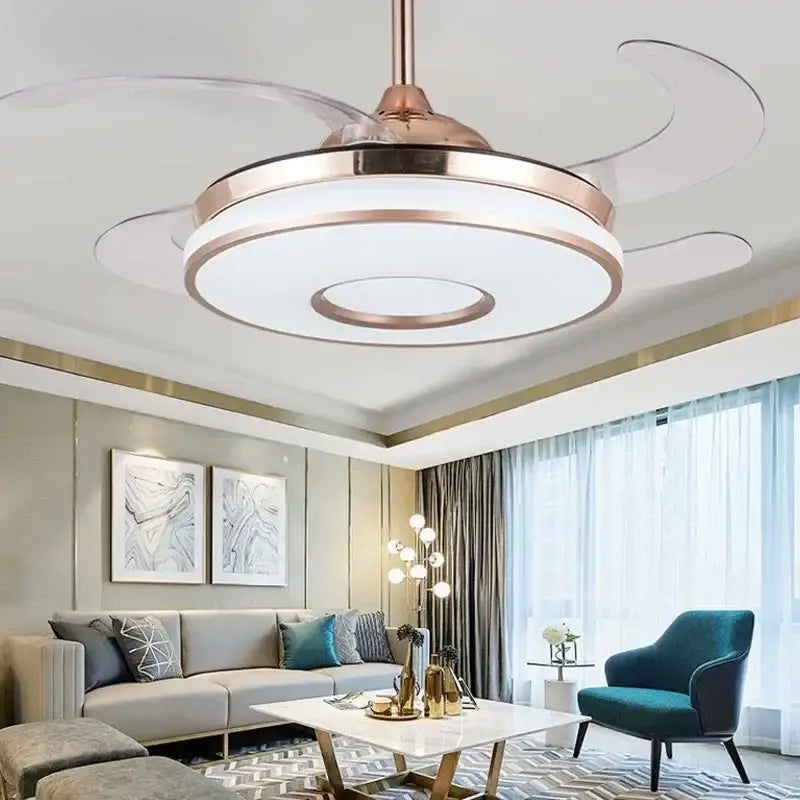 Gold Invisible Ceiling Fan
