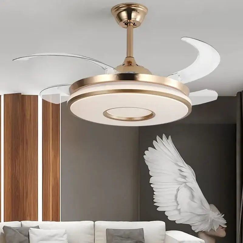 Gold Invisible Ceiling Fan