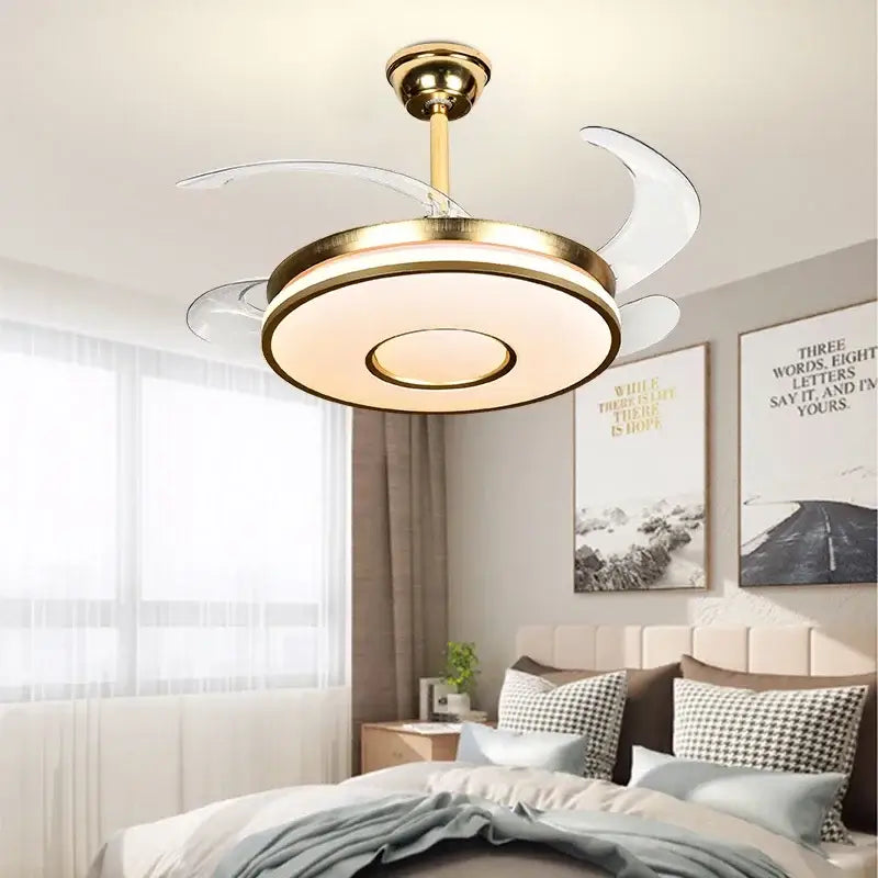 Gold Invisible Ceiling Fan