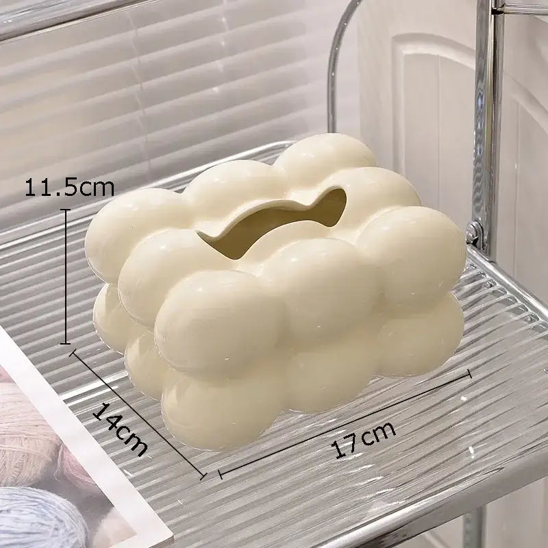 Blue Ceramic Tissue Box