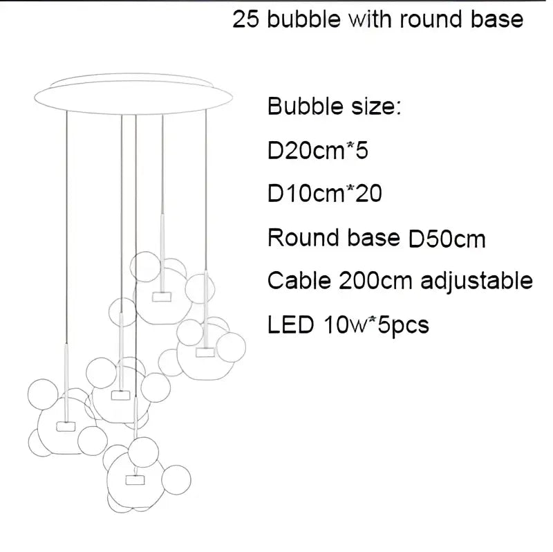 Colorful Glass Ball Pendant