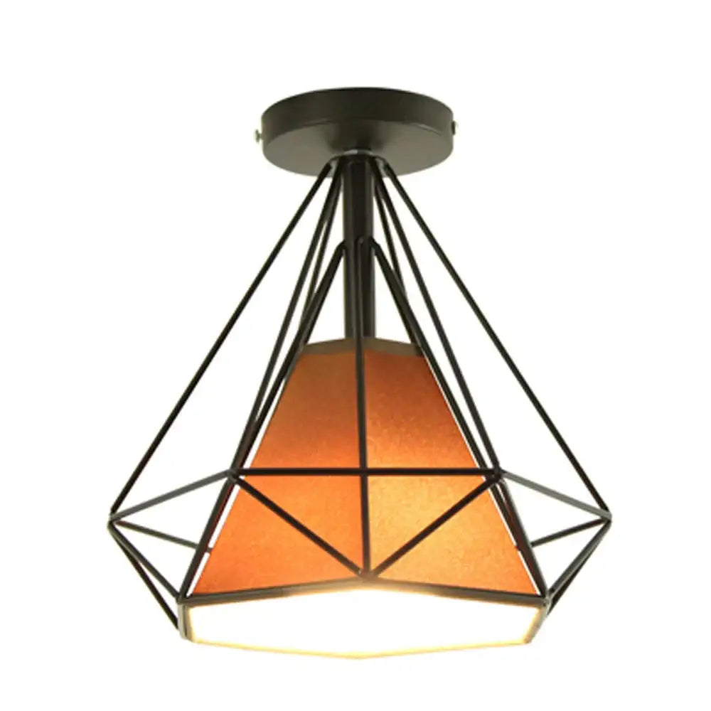 Iron Cage Ceiling Lamp
