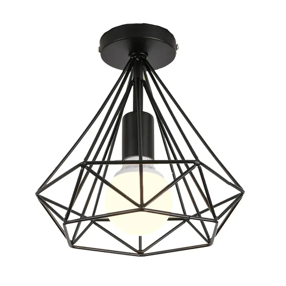 Iron Cage Ceiling Lamp