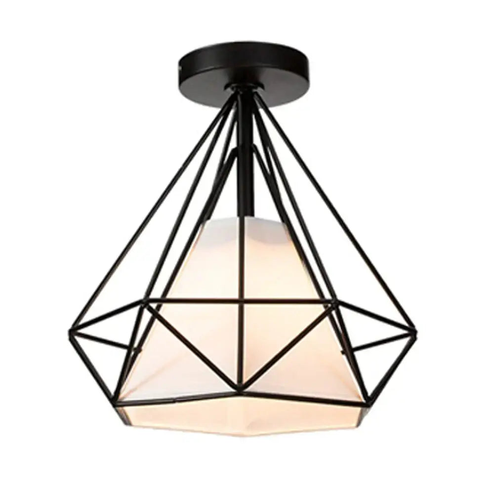 Iron Cage Ceiling Lamp