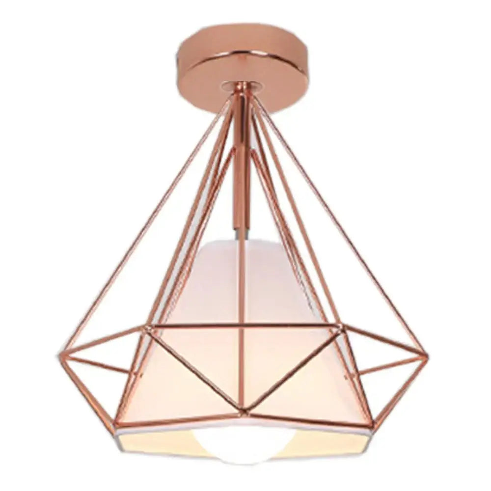 Iron Cage Ceiling Lamp