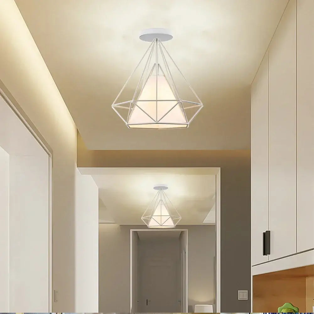 Iron Cage Ceiling Lamp