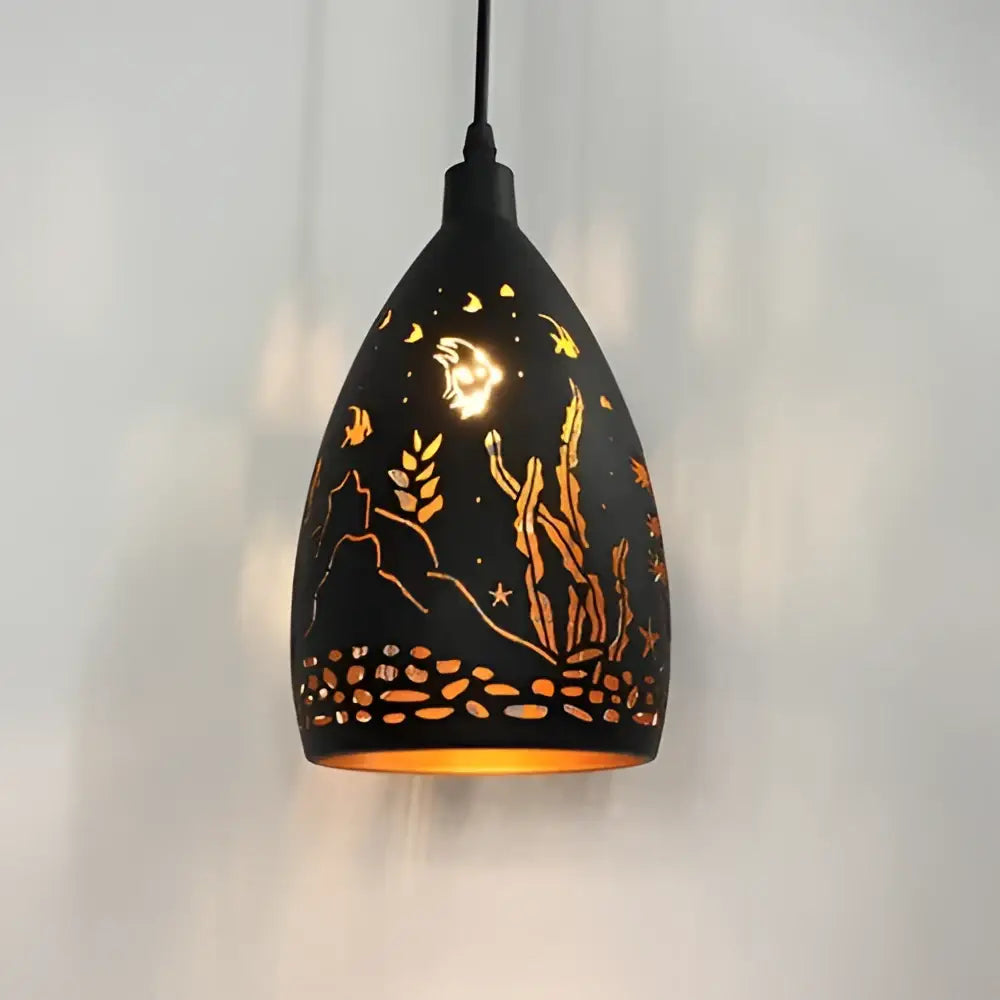 Iron Cage Pendant Light Dia14.5cm for Dining