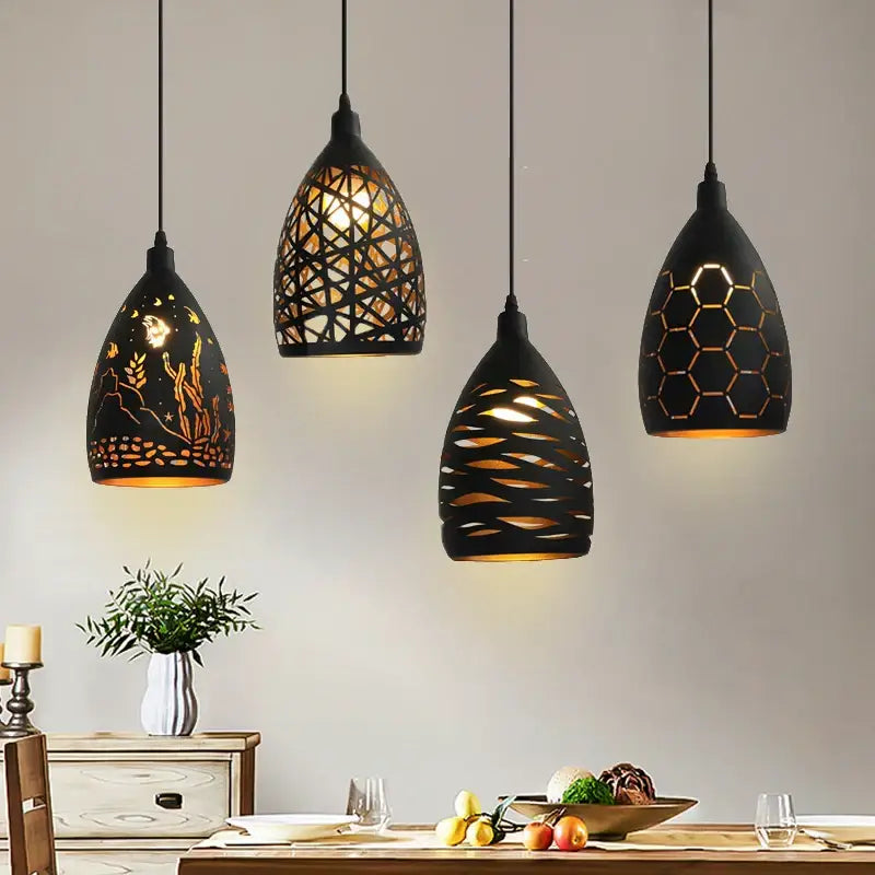 Iron Cage Pendant Light Dia14.5cm for Dining