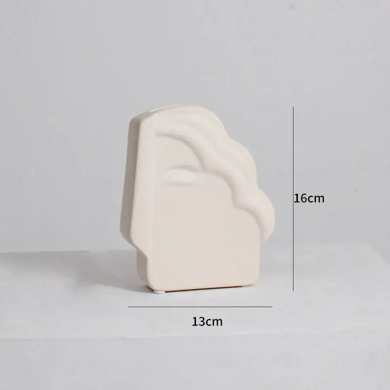 Ceramic Ribbed Vase Trio