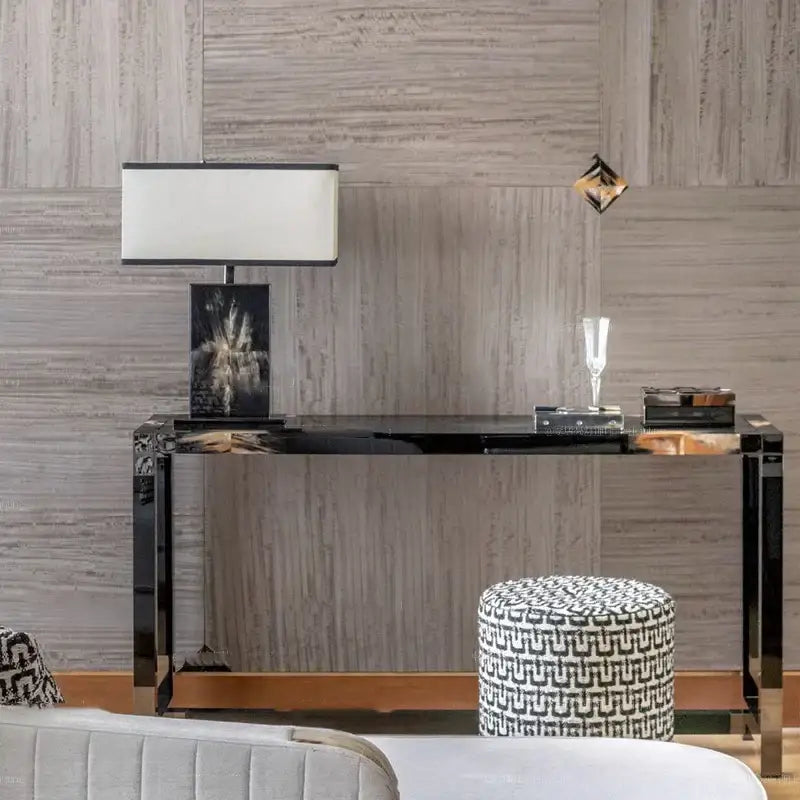 Metallic Beige Table Lamp