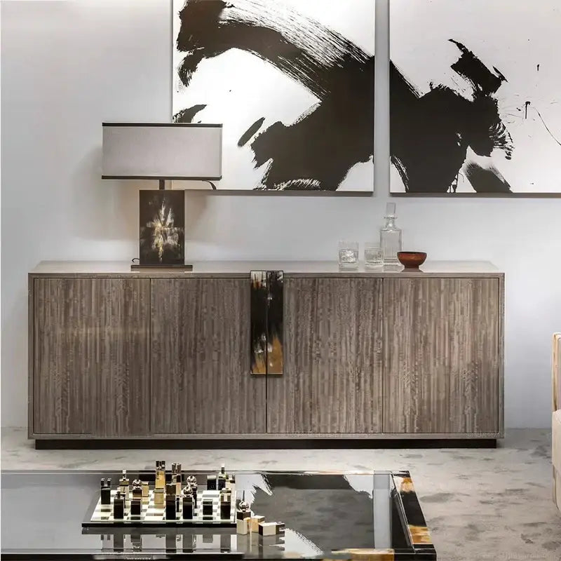 Metallic Beige Table Lamp