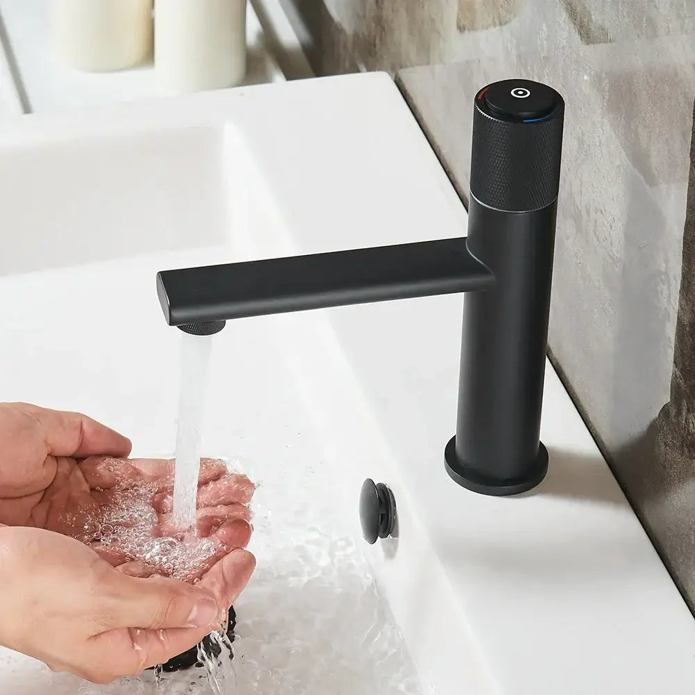Gold Single Handle Faucet for Bathroom Sinks