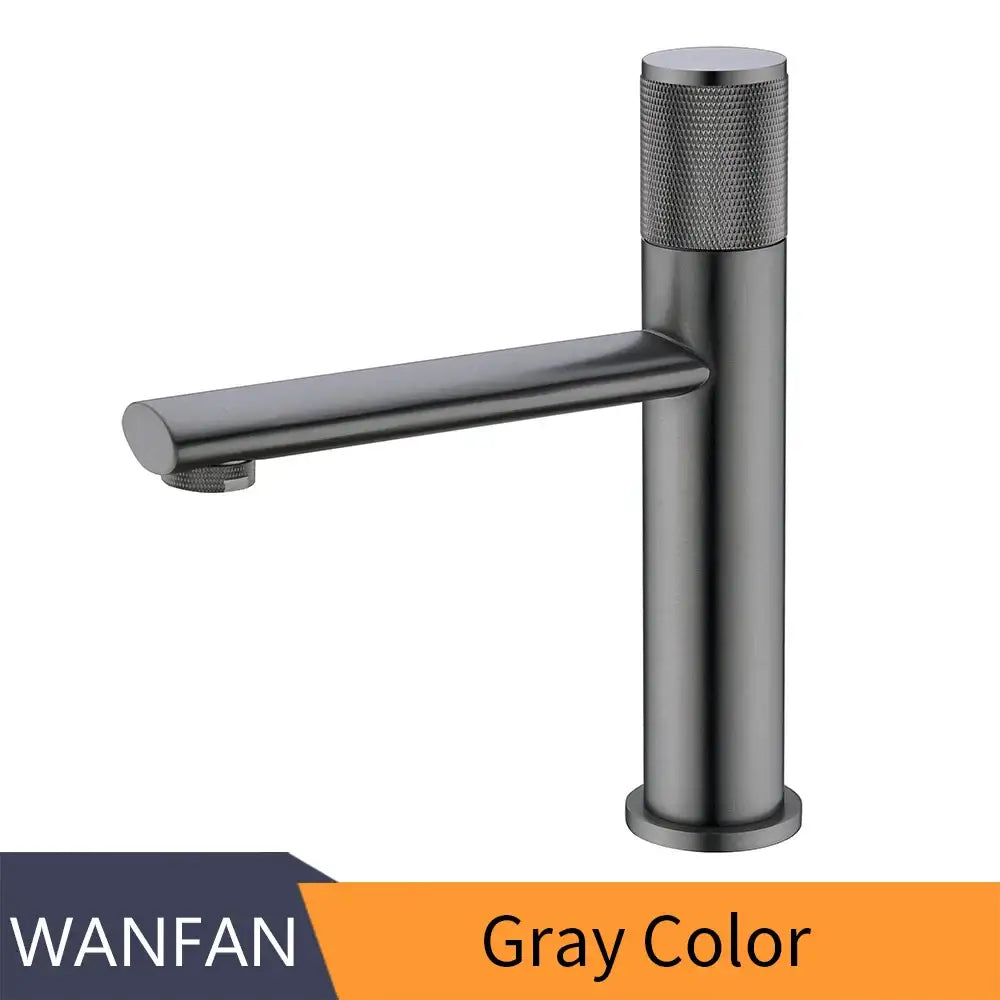 Gold Single Handle Faucet for Bathroom Sinks
