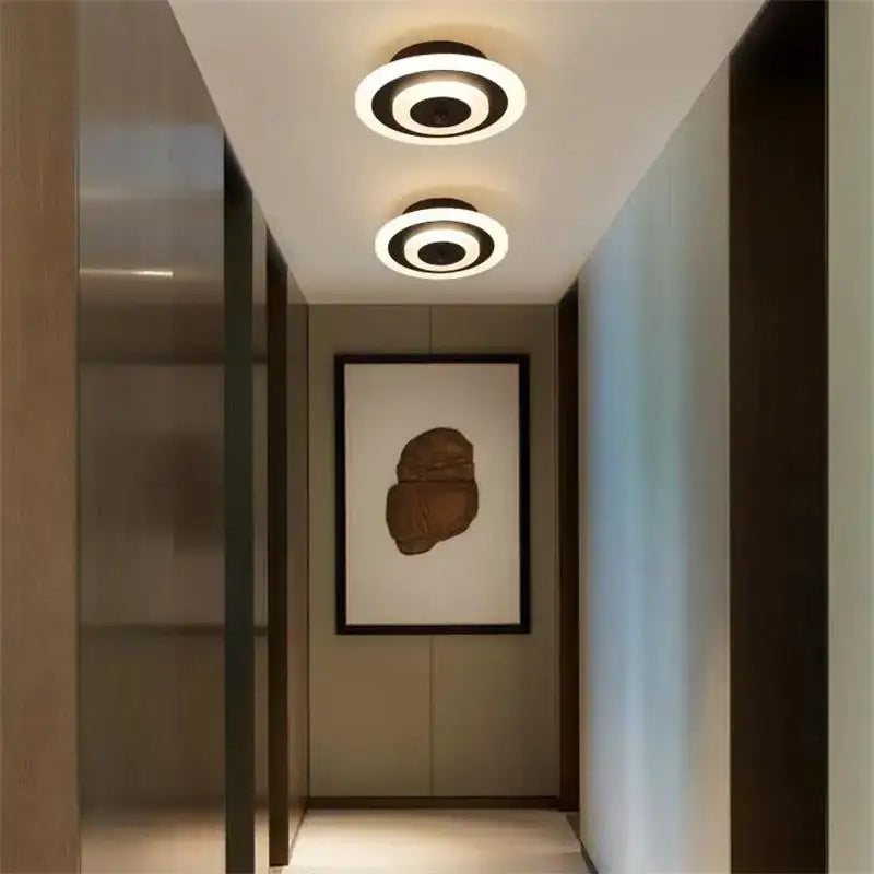 Black Geometric Square Ceiling Light