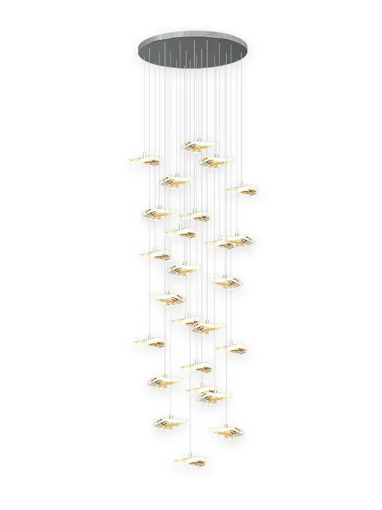 Crystal Glass Staircase Chandelier