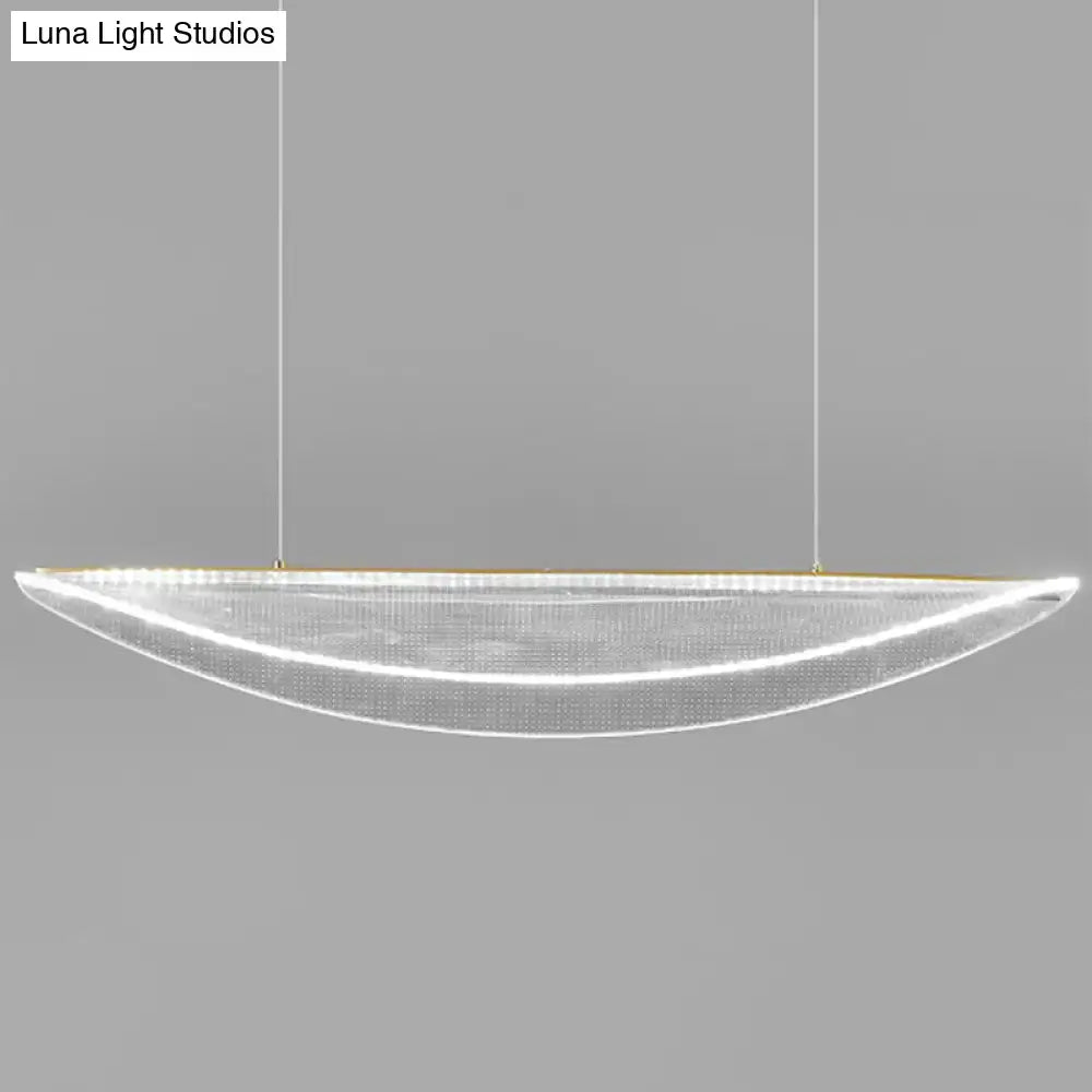 Acrylic Leaf Pendant Light