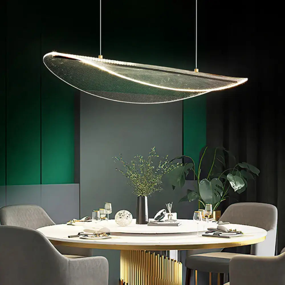 Acrylic Leaf Pendant Light