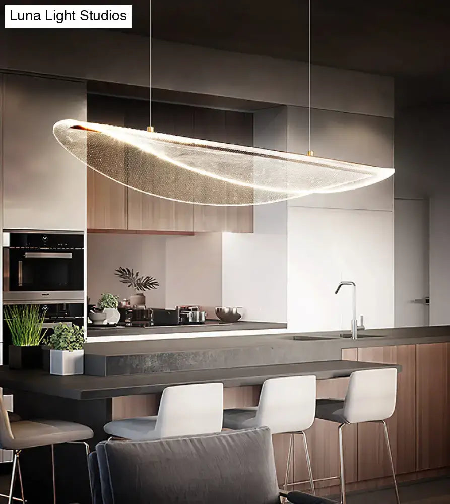 Acrylic Leaf Pendant Light