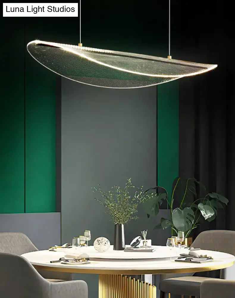 Acrylic Leaf Pendant Light