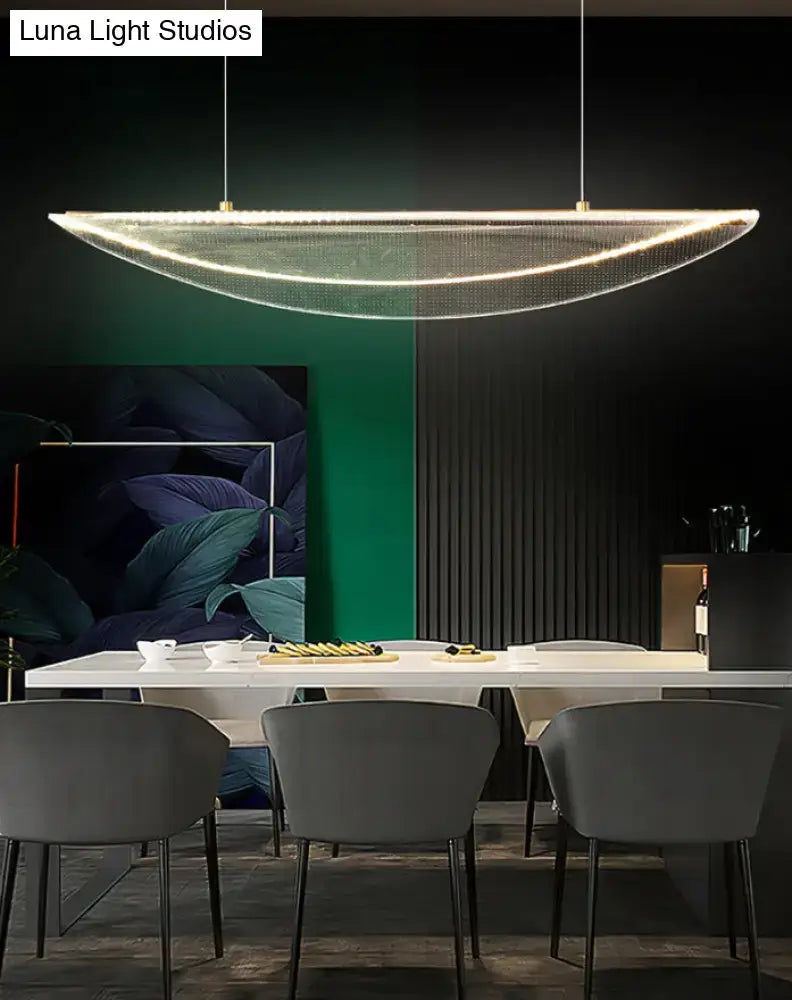 Acrylic Leaf Pendant Light