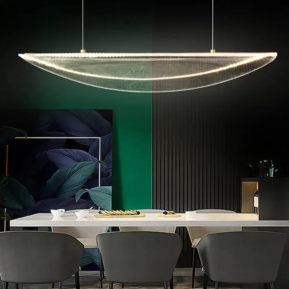 Acrylic Leaf Pendant Light