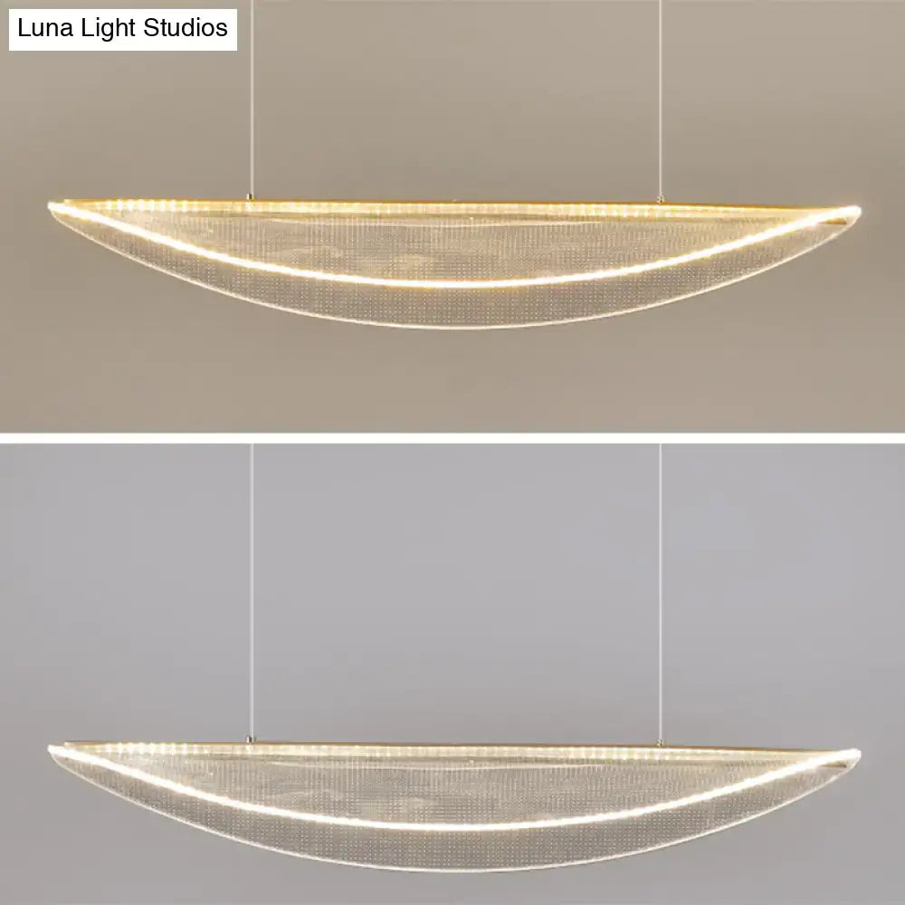 Acrylic Leaf Pendant Light