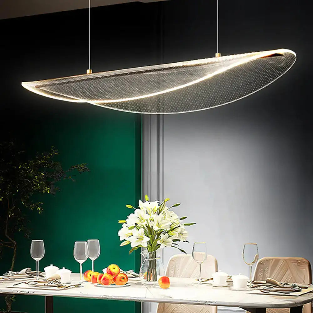 Acrylic Leaf Pendant Light