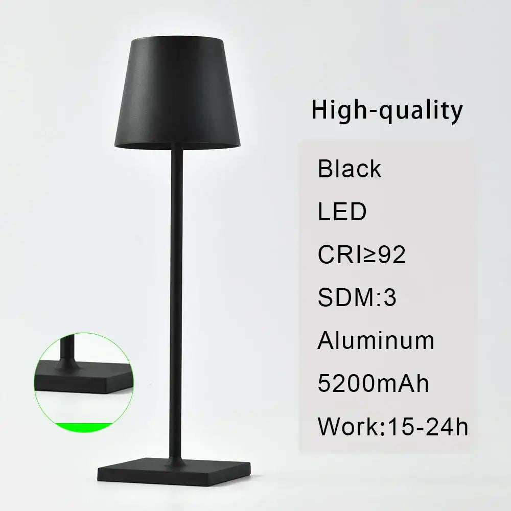 Black Mosaic Table Lamp