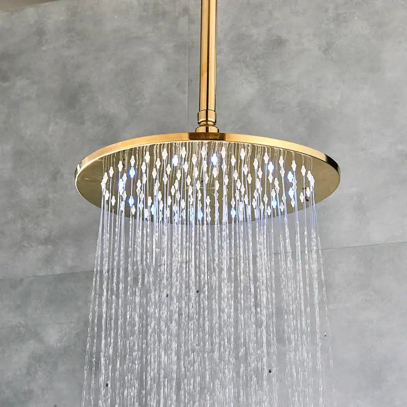 Gold Crystal Shower Head