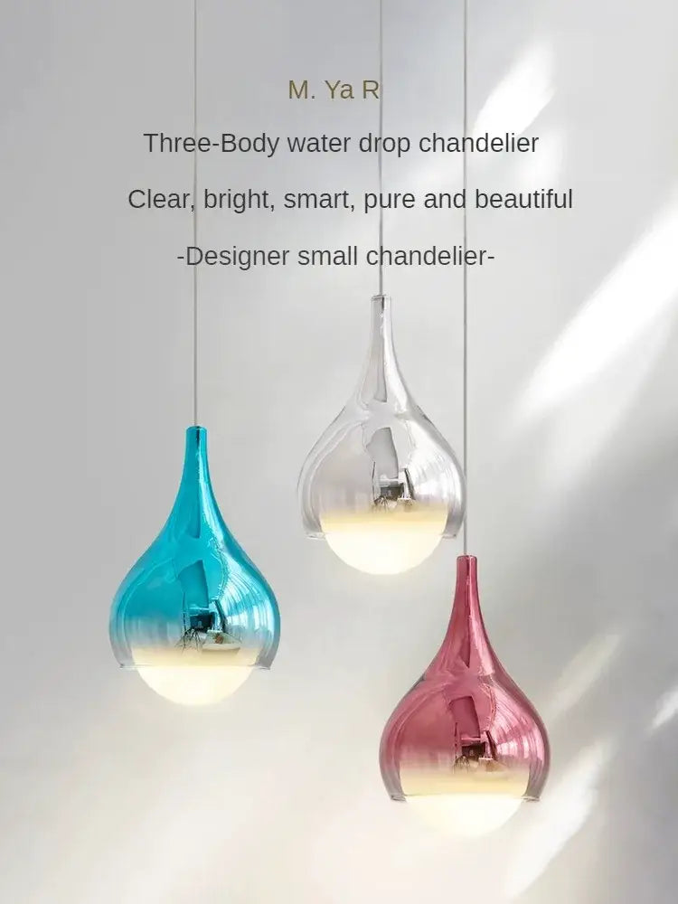 Gold Droplet Ceiling Chandelier